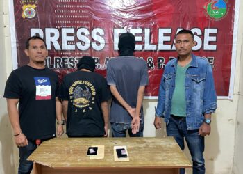 Dua pelaku ditahan polisi
