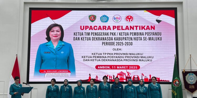 Pelantikan Ketua TP PKK Kabupaten Kota di Maluku