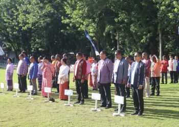 Upacara Hardiknas di Unpatti.