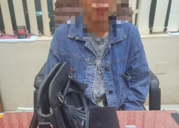 Salah satu pengedar yang ditangkap Polisi di Ambon