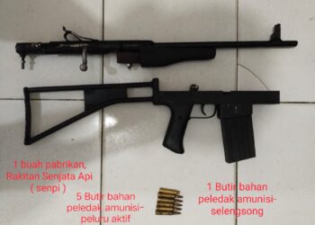 Senpi rakitan yang diamankan Polres Maluku Tengah