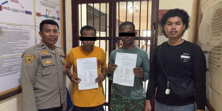 Dua pelaku sabung ayam di SBB