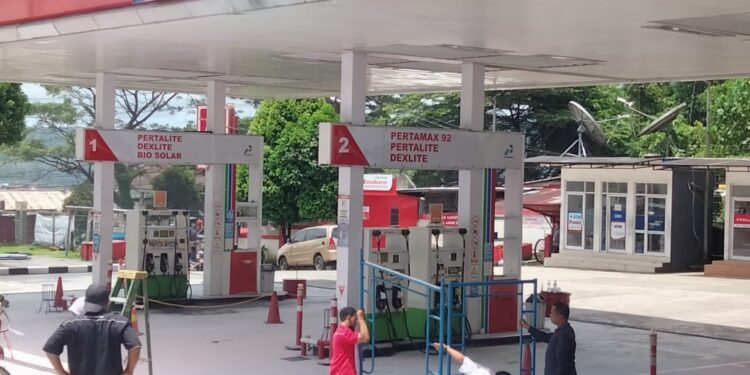 Lokasi kebakaran SPBU Kebun Cengkih, Ambon