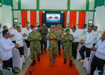 Bupati Malra, Thaher Hanubun saat hadiri pembukaan retret ASN pejabat eselon II dan III