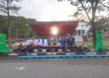 Ajang Road Race di Dobo Diwarnai Insiden, Pembalap Asal Ambon Terjatuh dan Luka Serius di Bagian Kepala