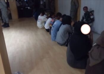 Pasangan bukan suami istri yang terjaring operasi pekat di Kota Ambon