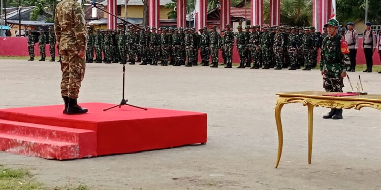Bupati Aru, Timotius Kaidel membuka kegiatan TMMD  Ke-127 Tahun Anggaran 2026.