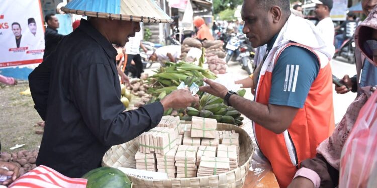 DPD PKS SBT menggelar pasar tani.