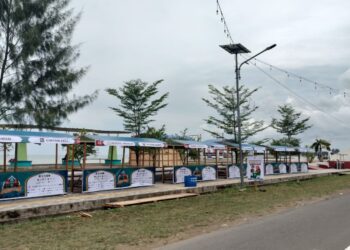 CFD Pantai Wailola Kota Bula Dipadati Pengunjung, Bisa Jadi Magnet Kampung Ramadan