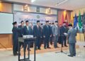 Pelantikan pejabat struktur di Universitas Darussalam Ambon.