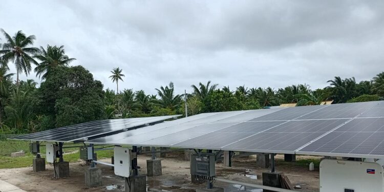 PLTS untuk pasokan listrik ke Desa Ujir, Kabupaten Aru.