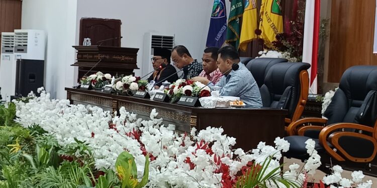 DPRD Provinsi Maluku secara resmi menyampaikan rekomendasi terhadap Laporan Keterangan Pertanggungjawaban (LKPJ) Gubernur Maluku Tahun Anggaran 2025