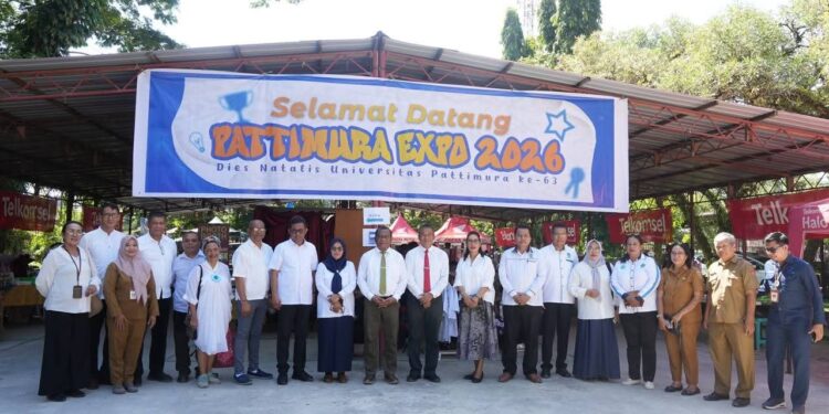 Rektor unpatti Fredy Leiwakabessy membuka Pattimura Expo 2026.