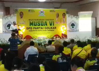 Buka Musda Golkar Tanimbar, Wabup Tanimbar Tekankan Sinergi Politik dan Pemerintah