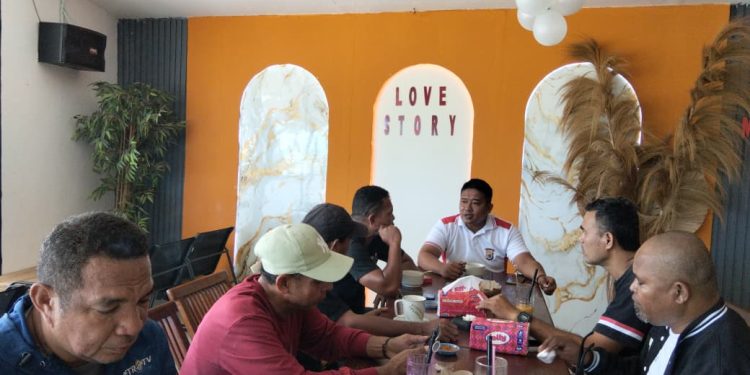 Coffee Morning Polres Aru bersama Jurnalis di Dobo.