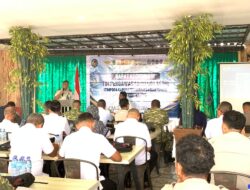 Kepala Kantor Imigrasi Kelas I TPI Ambon, Eben Rifqy Taufan, saat Rapat Koordinasi Tim Pengawasan Orang Asing(Timpora kabupaten Seram Bagian Timur)